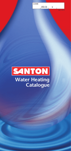 Water Heating Catalogue