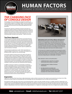 human factors - Winsted Corporation