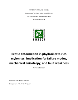 Brittle deformation in phyllosilicate