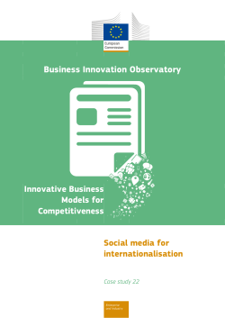 Social media for internationalisation
