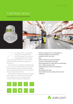 PIR Cold area sensor