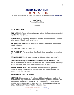 Blood and Oil - Media Education Foundation