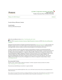 Towards a History of Electronic Literature - Purdue e-Pubs