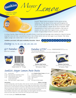 Databar GTIN*: GS1 Databar: Sunkist&reg; Meyer Lemon Pesto Pasta