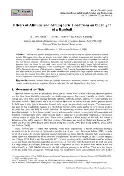 Effects of altitude and atmospheric conditions on the