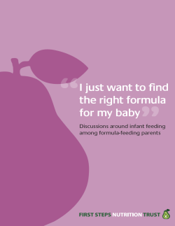 I just want to find the right formula for my baby
