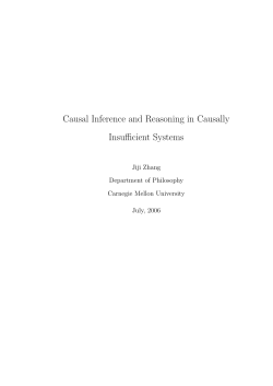 Causal Inference and Reasoning in Causally Insufficient Systems