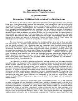 Open Veins of Latin America Introduction: 120 Million Children in the