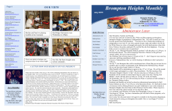 Brompton Heights Monthly