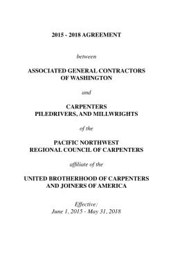 2015 - 2018 AGREEMENT between ASSOCIATED GENERAL
