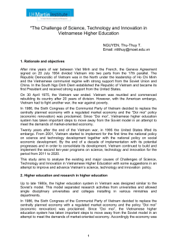 Ms. Thu-Thuy Nguyen, Vietnam Ministry of