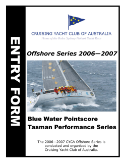 ENTR Y FORM - Cruising Yacht Club of Australia