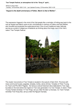 Tran Temple Festival, an atmosphere full of the