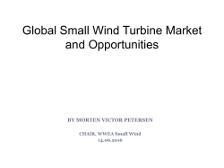 Global Small Wind Turbine Market and Opportunities