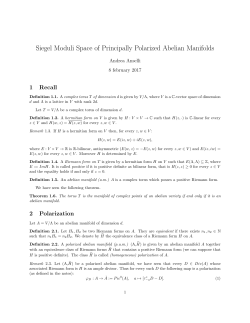 Siegel Moduli Space of Principally Polarized Abelian Manifolds