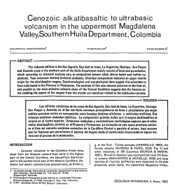 Cenozoic alkalibasaltic toultrabasic volcanism in the uppermost