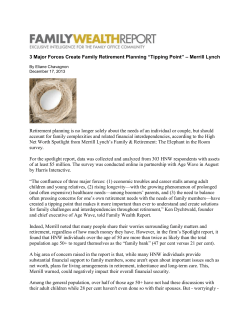 3 Major Forces Create Family Retirement Planning
