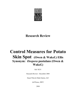 R251 Control Measures for Skin Spot