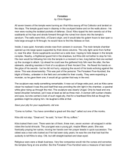 Forsaken by Chris Rogers All seven towers of the temple were