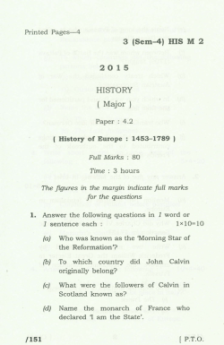 Paper-4.2 : History of Europe