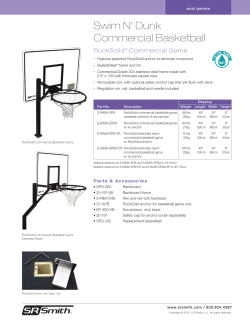 Swim N` Dunk Commercial Basketball