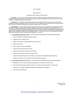 MIL-STD-883H METHOD 2013.1 INTERNAL VISUAL INSPECTION