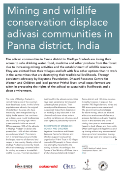 Mining and wildlife conservation displace adivasi