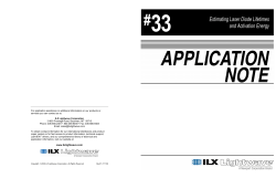 #33 Estimating Laser Diode Lifetimes and Activation Energy