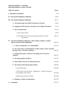 Dissenting Opinion, Georges Abi-Saab