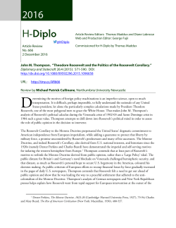 H-Diplo Article Review 666 - H-Net