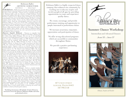 Summer Workshop Brochure