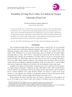 Possibility of Using Ni-Co Alloy As Catalyst for Oxygen Electrode of