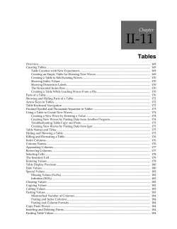 Tables