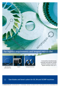 For highest requirements and longest service life!