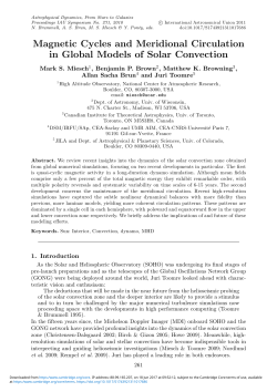 Magnetic Cycles and Meridional Circulation in Global Models of