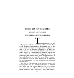 Public art for the public