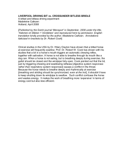 LIVERPOOL DRIVING BIT vs - Dr. Cook`s Bitless Bridle