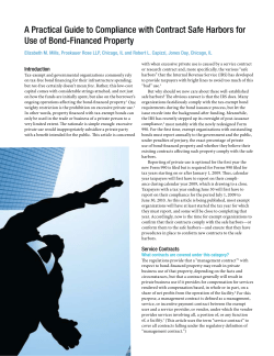 A Practical Guide to Compliance with Contract Safe Harbors for Use