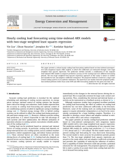 Hourly cooling load forecasting using time