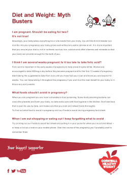 Diet and Weight: Myth Busters