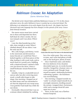 Robinson Crusoe: An Adaptation