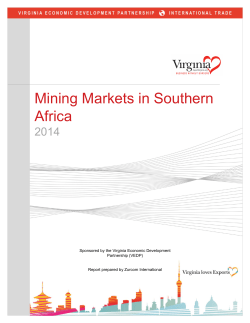 Mining Markets in Southern Africa