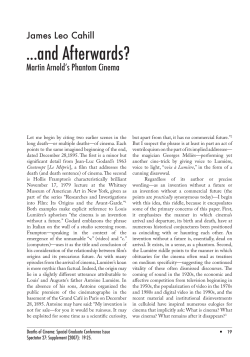 and Afterwards? - USC Cinematic Arts