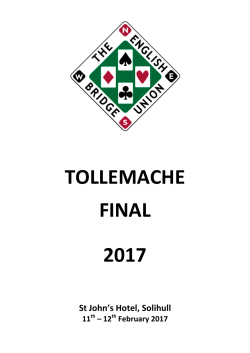 tollemache final 2017 - English Bridge Union