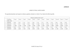 Annex IV - V - VI - VII and Protocol 1, 2, 3 and 4