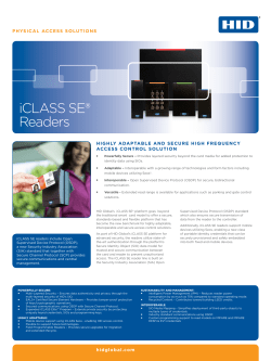 iCLASS SE&reg; Readers