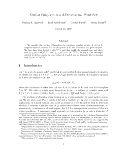 Similar Simplices in a d-Dimensional Point Set
