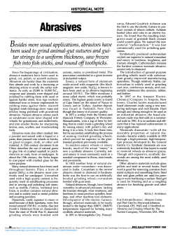 Abrasives - Cambridge Core