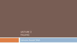 lecture 3 falling