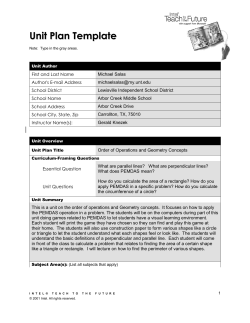 Unit Plan